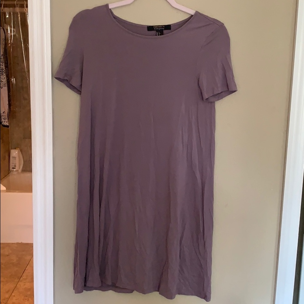 light purple t-shirt dress gently used
